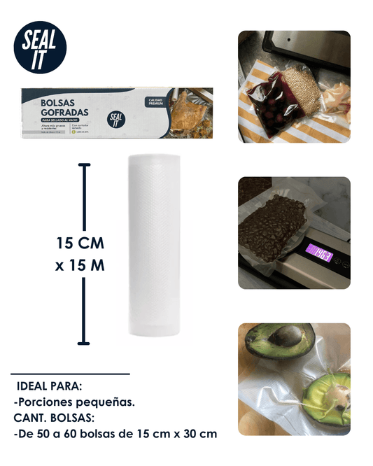 Bolsa con cuchilla rollo 15 metros